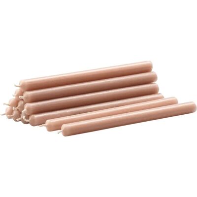 Stoff Nagel Beiget Kerzen-Set 12er Stoff Nagel Beiget Kerzen-Set 12er