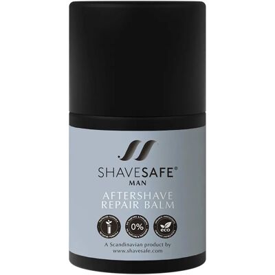 ShaveSafe Mann Aftershave Repair Balm - Organisk & Beroligende - 50 ml ShaveSafe Mann Aftershave Repair Balm - Organisk & Beroligende - 50 ml