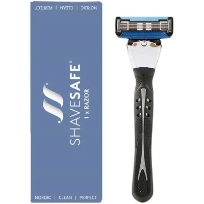 ShaveSafe Unisex Barberhøvel - Tett & Irritasjonsfri ShaveSafe Unisex Barberhøvel - Tett & Irritasjonsfri