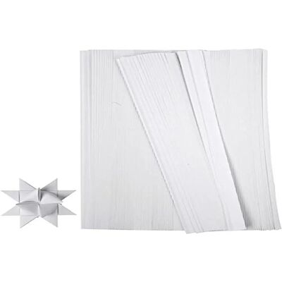 CC Hobby Bandes de papier pour étoiles - Pliées - 500 bandes CC Hobby Bandes de papier pour étoiles - Pliées - 500 bandes