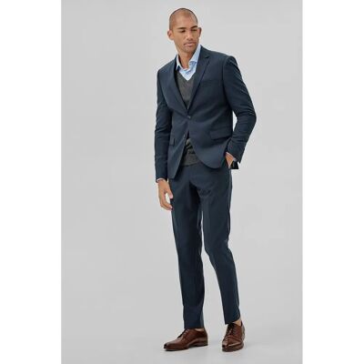 LINDBERGH Herresæt Størrelse 46 Navy Stretch Slim Fit - Dress LINDBERGH Herresæt Størrelse 46 Navy Stretch Slim Fit - Dress