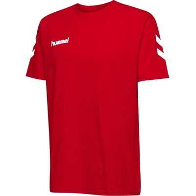 HUMMEL Röd bomullsfotbollströja - Sportkläder HUMMEL Röd bomullsfotbollströja - Sportkläder
