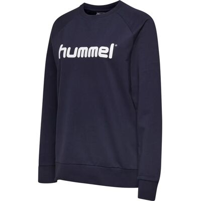 hummel XL Blu Felpa con Logo in Cotone Donna - Felpa hummel XL Blu Felpa con Logo in Cotone Donna - Felpa