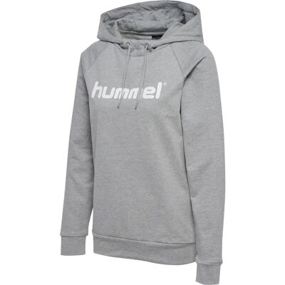 HUMMEL HMLGO Logo Hoodie από Βαμβάκι Γκρι - Φούτερ HUMMEL HMLGO Logo Hoodie από Βαμβάκι Γκρι - Φούτερ