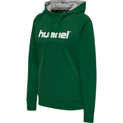 Hummel Go Cotton Logo Felpa con Cappuccio (203517) - verde (203517-6140) Hummel Go Cotton Logo Felpa con Cappuccio (203517) - verde (203517-6140)