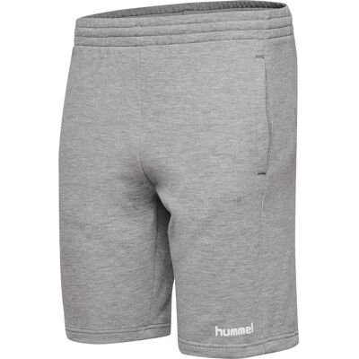 Hummel Grey Melange Cotton Bermuda Shorts for Women - Shorts Hummel Grey Melange Cotton Bermuda Shorts for Women - Shorts