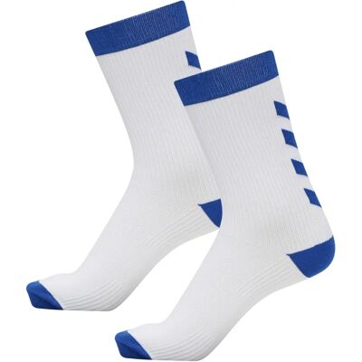 HUMMEL Calzini Sport Indoor 2 Pack Bianco/Blue - Calzini HUMMEL Calzini Sport Indoor 2 Pack Bianco/Blue - Calzini