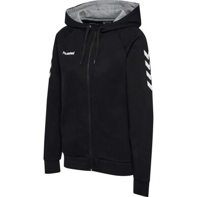 hummel Felpa Donna - GO COTTON ZIP HOODIE - Nero hummel Felpa Donna - GO COTTON ZIP HOODIE - Nero