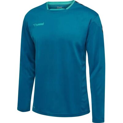 Maglietta da calcio da uomo HUMMEL - Poly Blu Autentico Maglietta da calcio da uomo HUMMEL - Poly Blu Autentico