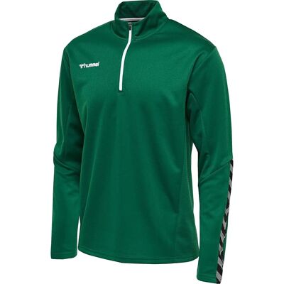 Felpa con mezza zip per bambini AUTHENTIC di hummel - Verde Felpa con mezza zip per bambini AUTHENTIC di hummel - Verde