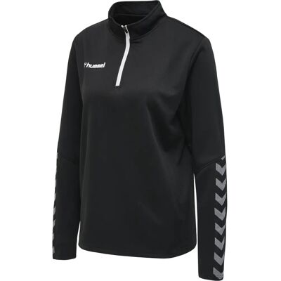 Hummel Authentic Half Zip Sweatshirt Woman - Black/white - XS Hummel Authentic Half Zip Sweatshirt Woman - Black/white - XS