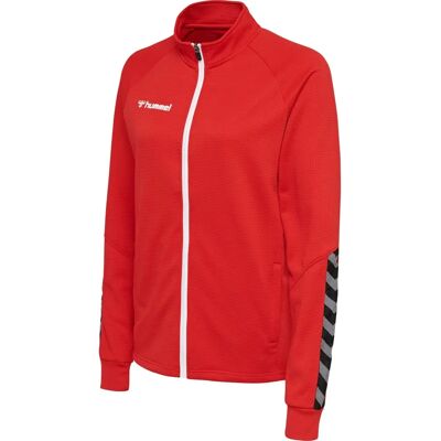 Hummel Authentische Damen Polyzip-Jacke - True Red - Jacke Hummel Authentische Damen Polyzip-Jacke - True Red - Jacke