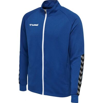 Giacca Hummel Authentic Poly Zip - Blu Vero - Giacca da corsa Giacca Hummel Authentic Poly Zip - Blu Vero - Giacca da corsa