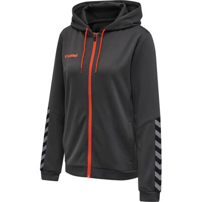 Hummel Hmlauthentic Poly Zip Hoodie Woman Asphalt 2XL Hummel Hmlauthentic Poly Zip Hoodie Woman Asphalt 2XL