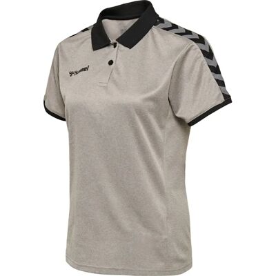 Hummel Damen Graues Funktionales Poloshirt - Sportshirt Hummel Damen Graues Funktionales Poloshirt - Sportshirt