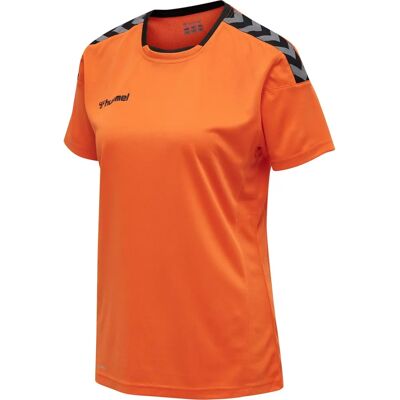 Hummel T-Shirt da Donna per Calcio - AUTHENTIC POLY JERSEY WOMAN S/S - Arancione Hummel T-Shirt da Donna per Calcio - AUTHENTIC POLY JERSEY WOMAN S/S - Arancione