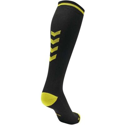 HUMMEL Elite Indoor Sokken Zwart/geel - Sokken HUMMEL Elite Indoor Sokken Zwart/geel - Sokken