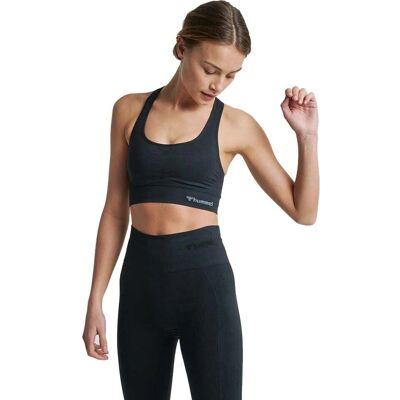 Hummel Tiff Sport-BH - Recycelter, Nahtlos, Schwarz - Sport-BH Hummel Tiff Sport-BH - Recycelter, Nahtlos, Schwarz - Sport-BH