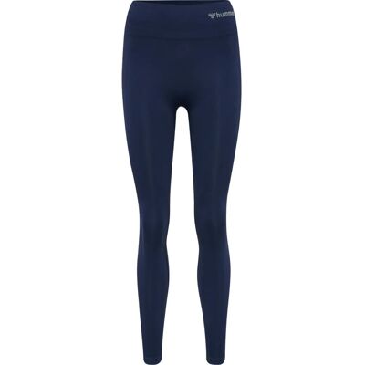 Hummel - Seamless High Waist Tights - Blau - Damen Hummel - Seamless High Waist Tights - Blau - Damen