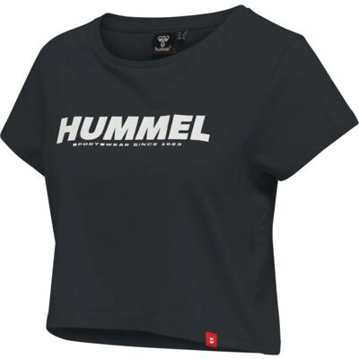 Hummel Hmllegacy Cropped T-Shirt - Kvinde Sort XL Hummel Hmllegacy Cropped T-Shirt - Kvinde Sort XL