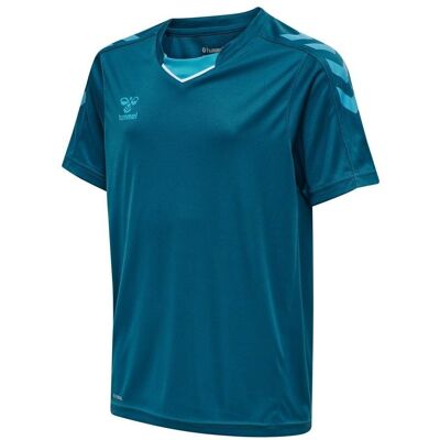HUMMEL - Hmlcore XK Poly Jersey S/S Kids - Blå - 140 - T-Shirt HUMMEL - Hmlcore XK Poly Jersey S/S Kids - Blå - 140 - T-Shirt