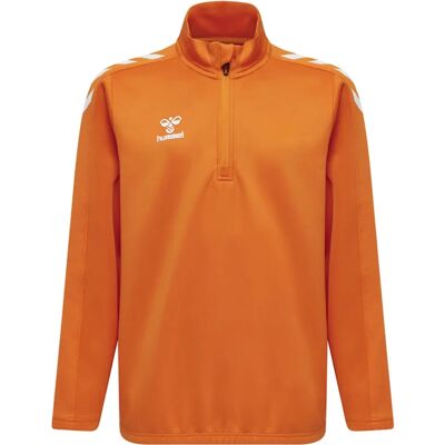 Hummel XK Half Zip Poly Sweat Kids - Arancione - Maglietta sportiva Hummel XK Half Zip Poly Sweat Kids - Arancione - Maglietta sportiva