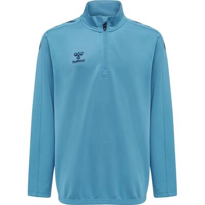 Hummel Core XK con mezza zip in poliestere per bambini - Blu - Maglietta sportiva Hummel Core XK con mezza zip in poliestere per bambini - Blu - Maglietta sportiva