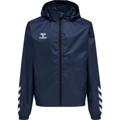 Hummel Core Kids Sports Jacket - Blue, Detachable Hood, Waterproof Hummel Core Kids Sports Jacket - Blue, Detachable Hood, Waterproof