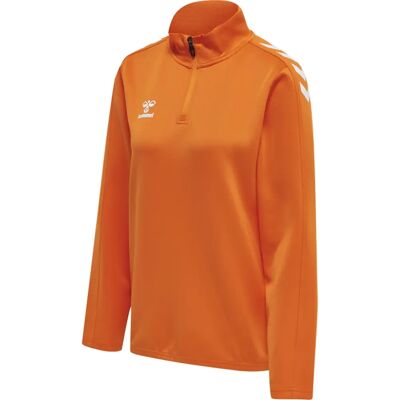 Hummel Hmlcore XK Half Zip Sweat Woman - Orange Tiger - Sportshirt Hummel Hmlcore XK Half Zip Sweat Woman - Orange Tiger - Sportshirt