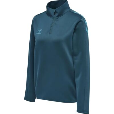 Hummel Hmlcore Xk Sudadera con mezza zip Donna - Corallo Blu Hummel Hmlcore Xk Sudadera con mezza zip Donna - Corallo Blu