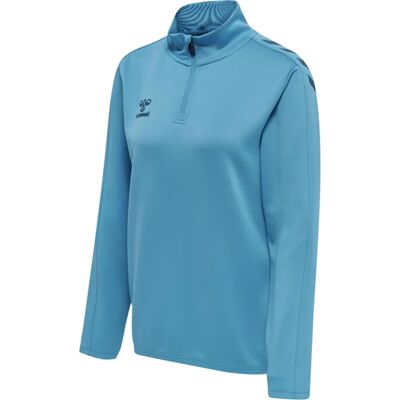 Hummel Modello hmlCORE XK Half Zip Sweat Woman - Blue Danube - Felpa Hummel Modello hmlCORE XK Half Zip Sweat Woman - Blue Danube - Felpa