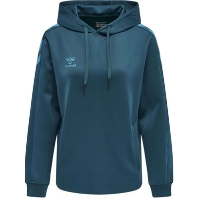 Hummel Core XK Poly Sweat Hoodie Woman - Blue Coral - XS Hummel Core XK Poly Sweat Hoodie Woman - Blue Coral - XS