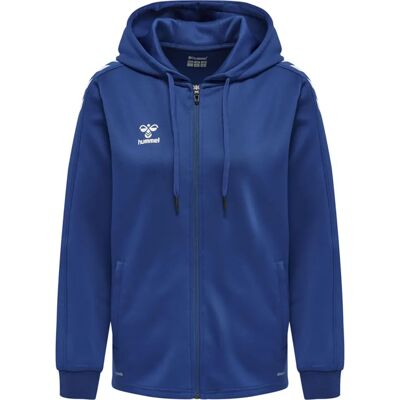 Hummel XK Poly Zip Hood Sweat Dam - Blå - Tröja Hummel XK Poly Zip Hood Sweat Dam - Blå - Tröja