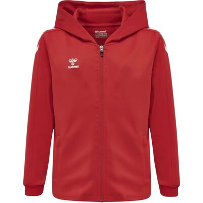 Hummel Core XK Poly Reißverschluss Kapuzenpullover Kinder - Rot Hummel Core XK Poly Reißverschluss Kapuzenpullover Kinder - Rot