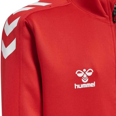 Hummel Unisex Kids hmlCORE XK POLY ZIP SWEAT - Red - 164 Hummel Unisex Kids hmlCORE XK POLY ZIP SWEAT - Red - 164