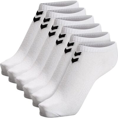 Hummel Mannen Chevron Sokken - 6-Pack Wit - Sport & Casual Hummel Mannen Chevron Sokken - 6-Pack Wit - Sport & Casual