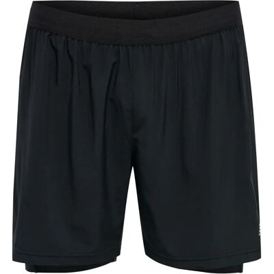 Newline Men’s Core 2-in-1 Shorts - Recycled Polyester, Reflective Logo, Black Newline Men’s Core 2-in-1 Shorts - Recycled Polyester, Reflective Logo, Black