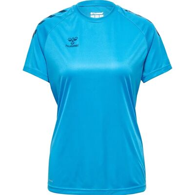 Hummel XK CORE POLY T-SHIRT S/S VROUWEN - Blue Danube - L Hummel XK CORE POLY T-SHIRT S/S VROUWEN - Blue Danube - L
