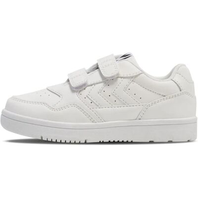 Baskets Hummel Camden Junior Blancs - Chaussures de style court pour enfants - Publicité Baskets Hummel Camden Junior Blancs - Chaussures de style court pour enfants - Publicité