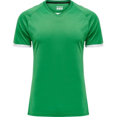 HUMMEL HMLHMLCORE Hvid Grøn T-shirt - Sportsbeklædning HUMMEL HMLHMLCORE Hvid Grøn T-shirt - Sportsbeklædning
