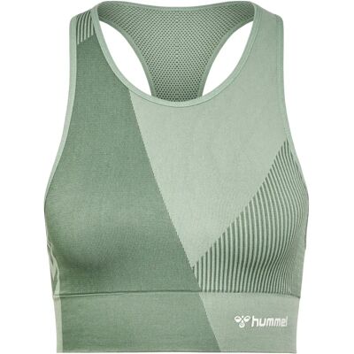 HUMMEL Top Sportivo Senza Cuciture - Laurel Wreath/lily Pad - S HUMMEL Top Sportivo Senza Cuciture - Laurel Wreath/lily Pad - S