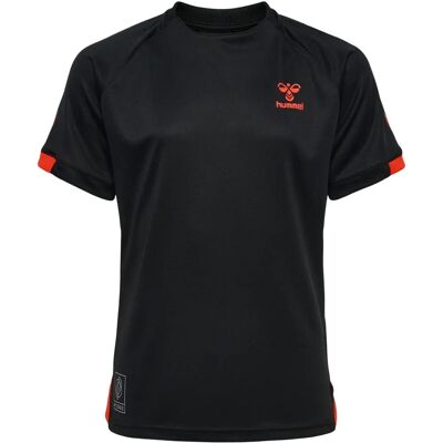 Maglietta Hummel Azione Nera - Bambini - Maniche Corte Maglietta Hummel Azione Nera - Bambini - Maniche Corte