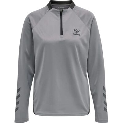 Hummel hmlGG12 Felpa Donna con Mezza Zip Ishtar Blu - Alloy Hummel hmlGG12 Felpa Donna con Mezza Zip Ishtar Blu - Alloy