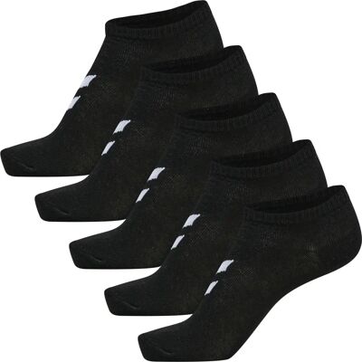 Chaussettes Noires Hummel - Pack de 5 - Unisexe - Mélange coton - Design côtelé - Publicité Chaussettes Noires Hummel - Pack de 5 - Unisexe - Mélange coton - Design côtelé - Publicité