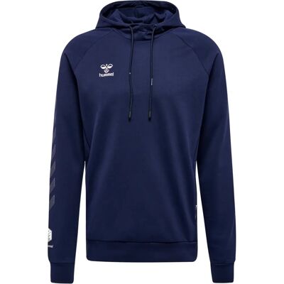 Hummel Hmlmove Grid Cotton Hoodie - Blue - Sweatshirt Hummel Hmlmove Grid Cotton Hoodie - Blue - Sweatshirt