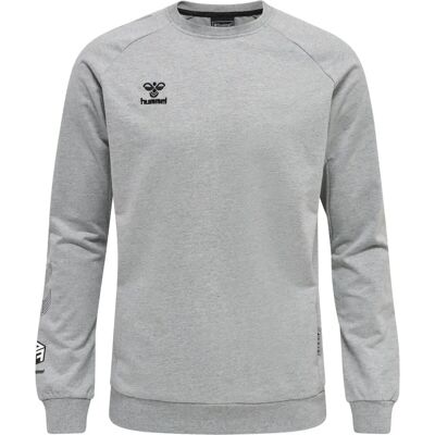 Hummel - hmlMOVE GRID COTTON SWEATSHIRT - Grau Melange - Sweatshirt Hummel - hmlMOVE GRID COTTON SWEATSHIRT - Grau Melange - Sweatshirt