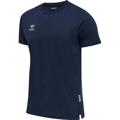 hummel hmlMOVE GRID COTTON T-SHIRT S/S - Marine - 3XL hummel hmlMOVE GRID COTTON T-SHIRT S/S - Marine - 3XL