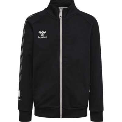 Hummel - hmlMOVE GRID COTTON ZIP JACKET - Schwarz - Jacke Hummel - hmlMOVE GRID COTTON ZIP JACKET - Schwarz - Jacke