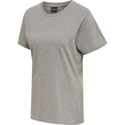 Hummel HMLRED BASIC T-SHIRT S/S FEMME - Gris chiné - T-shirt - Publicité Hummel HMLRED BASIC T-SHIRT S/S FEMME - Gris chiné - T-shirt - Publicité