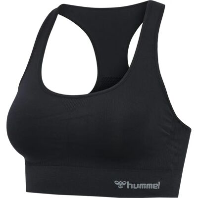 Hummel - Reggiseno Sportivo Senza Cuciture - Nero - 42/44 Donna Hummel - Reggiseno Sportivo Senza Cuciture - Nero - 42/44 Donna